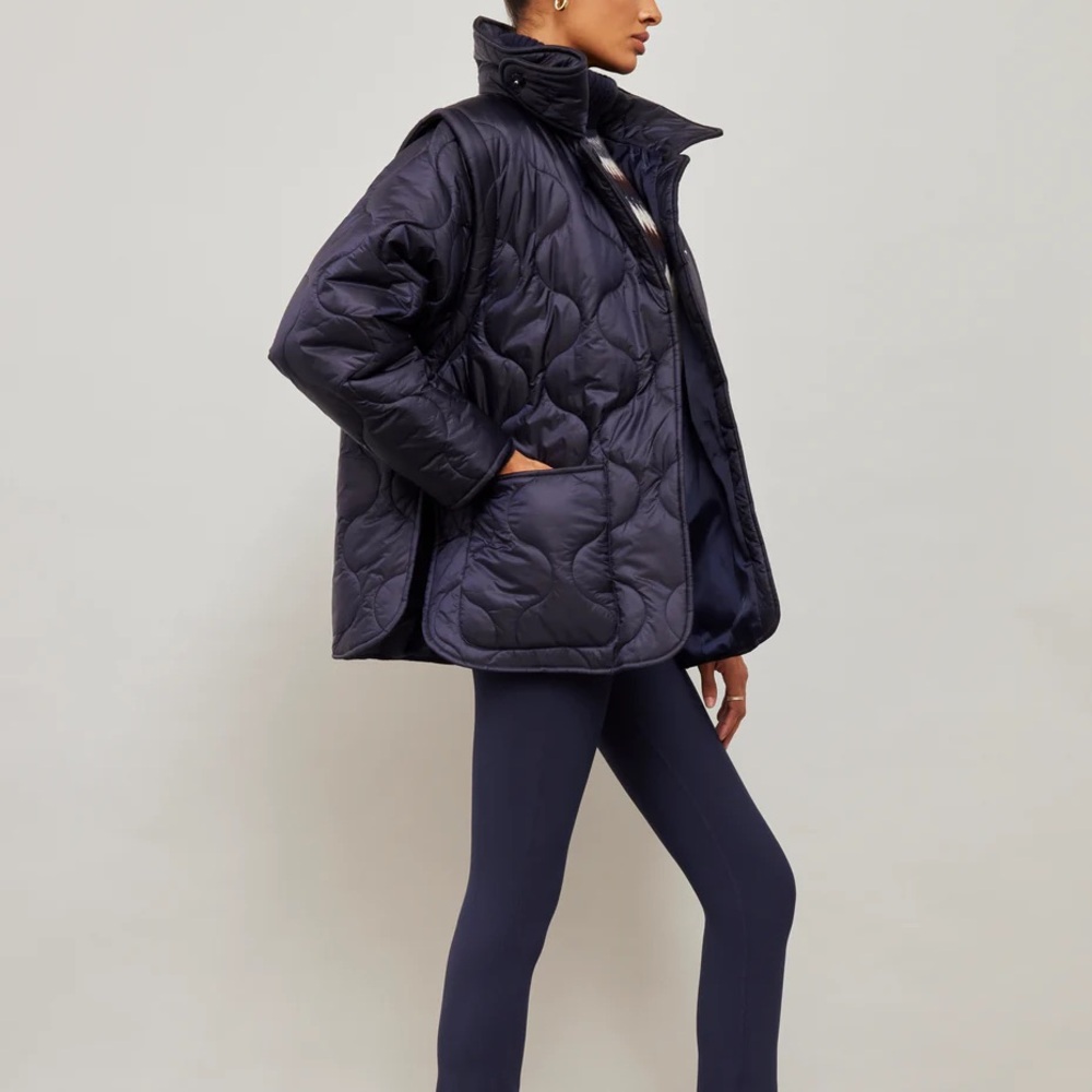 Carbon38 Quilted Jacket with Removable Sleeves